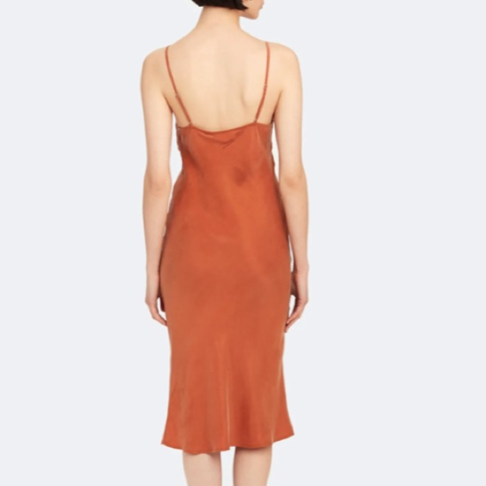 Keepsake Midi Dress In Rust - Picture 9 of 12